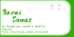 noemi donat business card